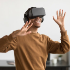 Virtual reality glasses with haptic feedback provide a complete sensory experience, immersing users in digital environments.